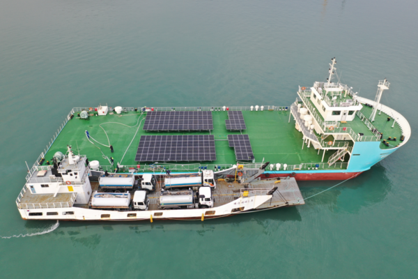 이상호 교수 연구팀이 제작한 자항식 담수화 선박 ‘드림즈호’의 모습. [이미지 출처=과학기술정보통신부]