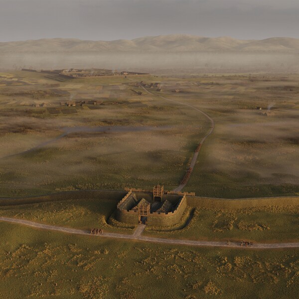 발굴한 로마 요새의 예상도 [사진= 스코틀랜드 역사 환경부 / Historic Environment Scotland]