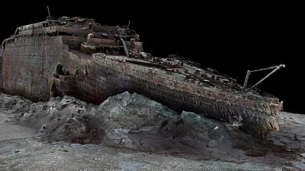 마젤란은 두 잠수정을 사용해 정고한 타이타닉 난파선의 3D 모델을 만들어냈다. [사진= 아틀랜틱 / 마젤란]