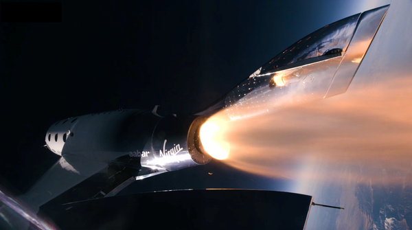 버진 갤럭틱 우주선 스페이스쉽투 VSS 유니티가 준궤도에 처음으로 도달했을 당시 사진 [자료=Virgin Galactic / NASA]