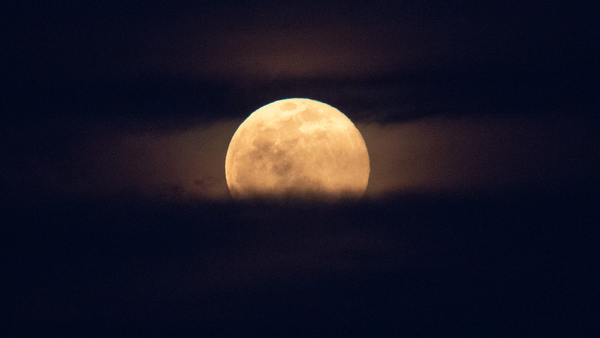 워싱턴 DC에서 떠오른 보름달 모습. [사진=Joel Kowsky/NASA]